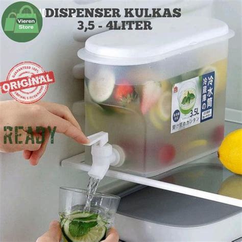 Jual DISPENSER GALON KOTAK KULKAS 3,5 - 4 LITER AIR JUICE KRAN KERAN ...