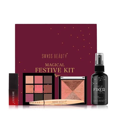 Swiss Beauty Festive Secrets Kit - Eyeshadow, Lipstick, Eyeliner ...