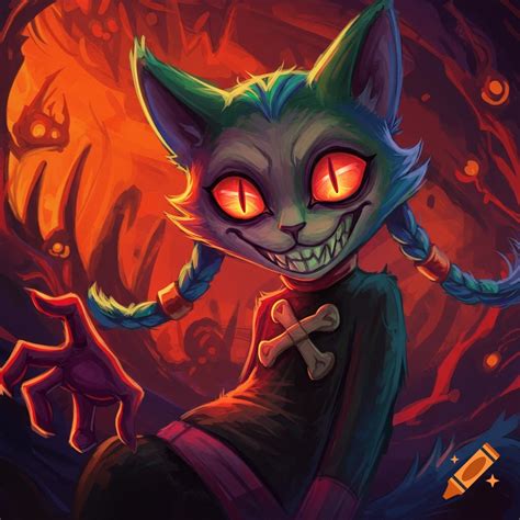 Cursed Binx the cat on Craiyon