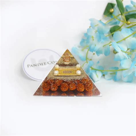 Mahamrityunjaya Pyramid with 5 Mukhi Rudraksha - Pandit.com