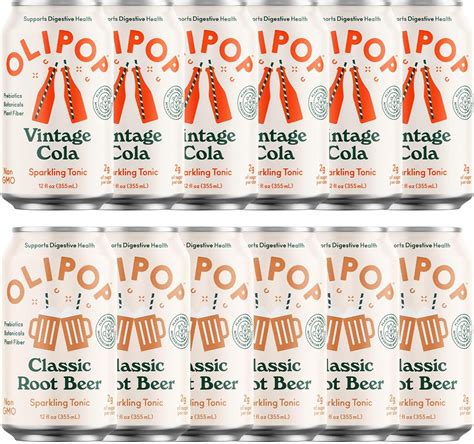 Amazon.com : OLIPOP - Old School Classics, Vintage Cola & Root Beer ...