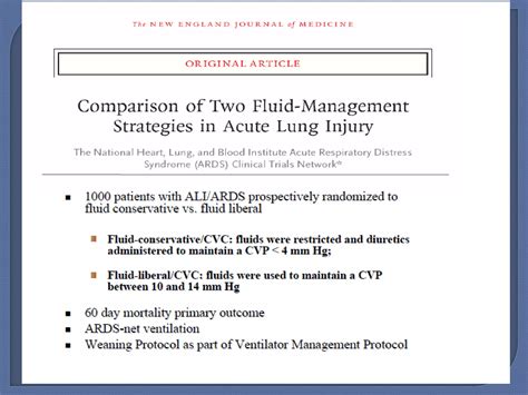 Pulmonary Edema: Fluids or Diuretics? | PPT