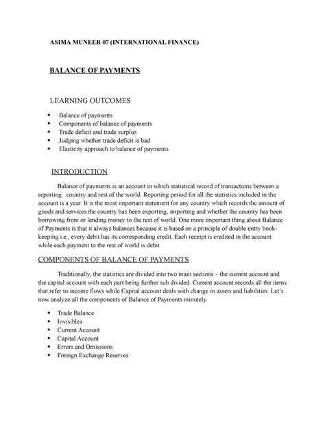 Balance of payments - Reporting period for all the statistics included ...