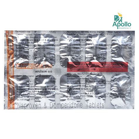 Naprodom 500 Tablet 10's Price, Uses, Side Effects, Composition ...