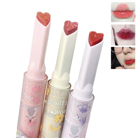 Amazon.com : 3 Colors Jelly Lipstick,Korean Heart Tinted Jelly Lip ...