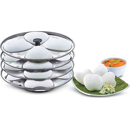 Prestige Stainless Steel Multi-Shaped Idly Stand, Silver : Amazon.in ...