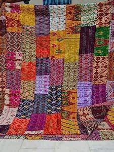 Buy Sovereigns Cotton Antique Design Patola Silk Patch Work King Size ...