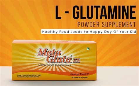 METAGLUTA ZS L-Glutamine Powder Supplement- Immunity Booster - Box of ...