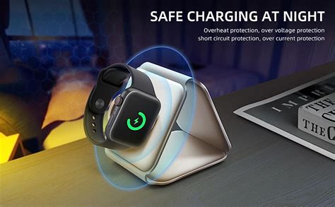 3 in 1 Wireless Charger Magnetic Foldable Magesafe Charging pad 23W ...