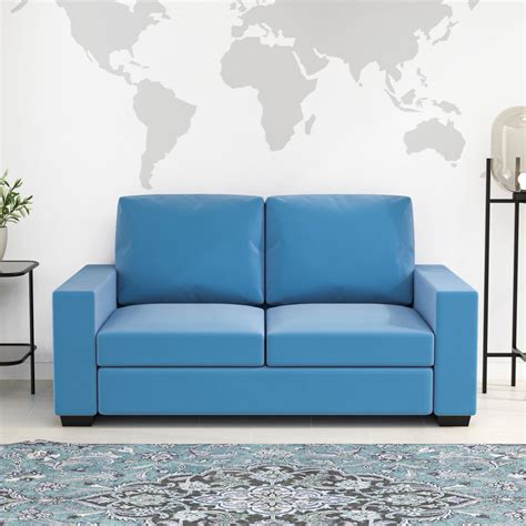 Nilkamal Shirley 2 Seater Sofa (Blue) | Nilkamal Homes