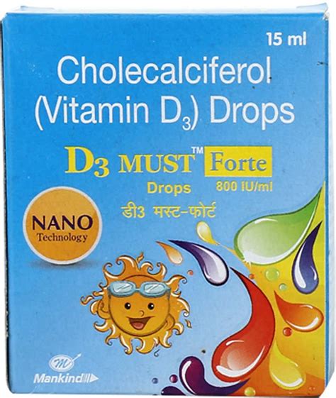 D3 Must Forte 800iu Oral Drops: Uses, Side Effects, Price, Dosage ...