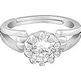 GIVA 925 Silver Anushka Sharma Zircon Leaf Ring, Adjustable | Gifts for ...