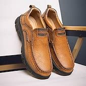 Men's Casual Slip-On Loafers – Lightweight Breathable Walking Shoes ...