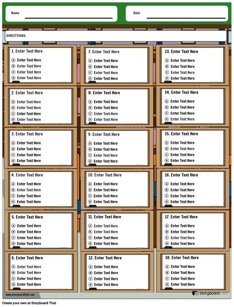 Multiple Choice Answer Sheet 的图像结果