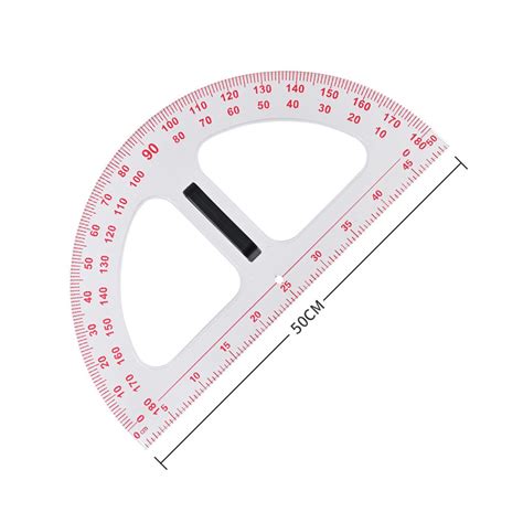 Protractor Math Protractor with Removable Handle Carpenter 19.69inch D ...