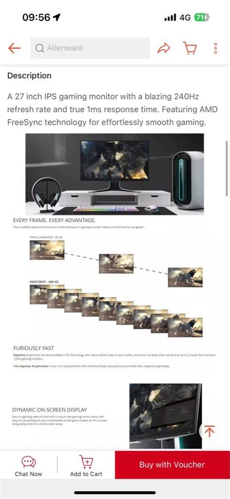 Image result for Alienware 27 Gaming Monitor Aw2720hf