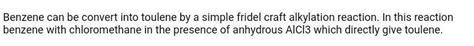 How do we convert toluene to benzyl amine - Brainly.in