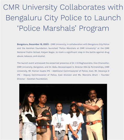 In The News - CMR University