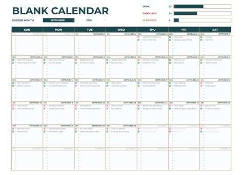Google Calendar Templates