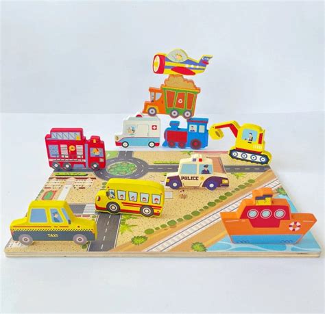 Open Ended Chunky Puzzle - Vehicles – Krazy Caterpillar