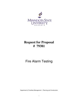 Fillable Online mnsu Request for Proposal # 79381 Fire Alarm Testing ...