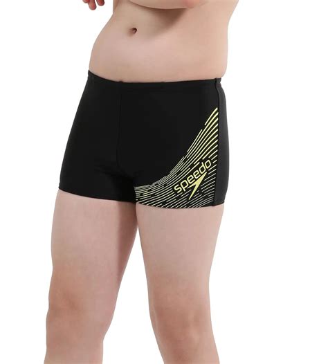 Buy Speedo Medley Logo Aquashort Black-Lemon-Drizzle Swimwear Online ...