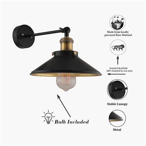Buy HOMESAKE Metal Wall Lamp from Homesake at just INR 3300.0