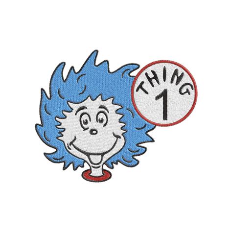 Image result for Thing One Machine Embroidery Design