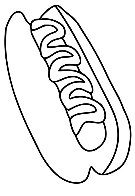 Printable Hot Dog