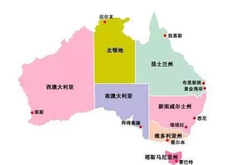 澳洲留学地图详细版本，看看每个区都有哪些大学？