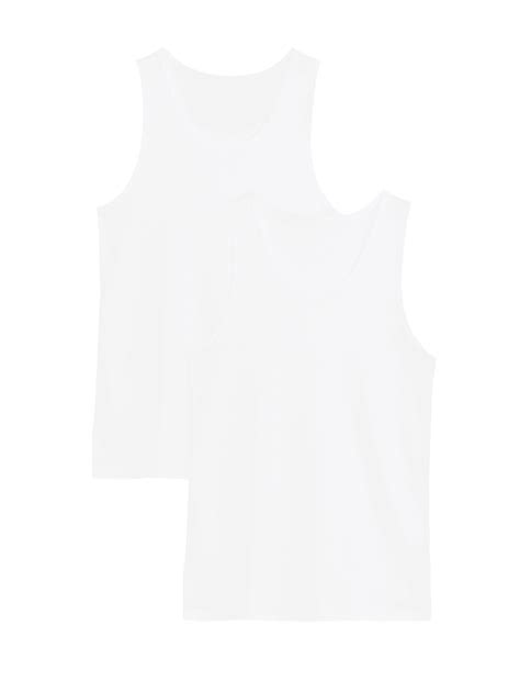 Buy 3pk Pure Cotton Sleeveless Vests at Marks & Spencer