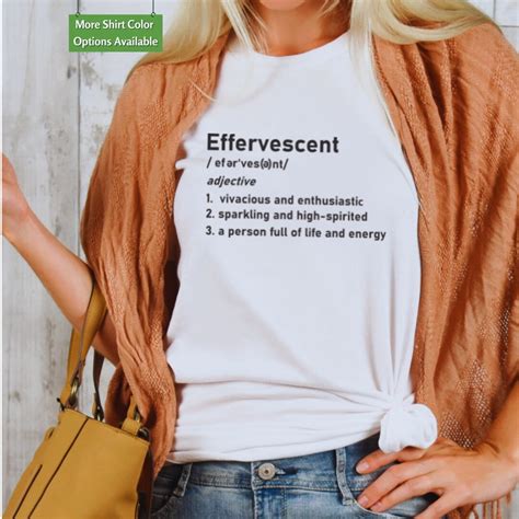 Definition of Effervescent Shirt, Definition Tee, Girly Tshirt, Gym ...