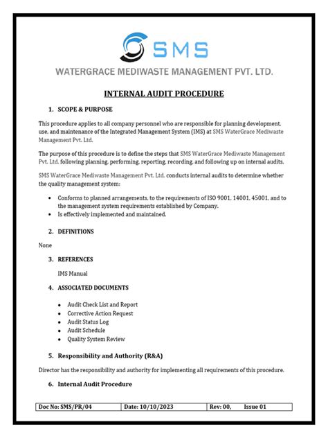 Internal Audit Procedures 的图像结果