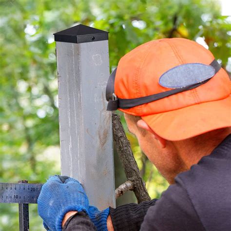 Buy 4 x 4 Aluminum Pyramid Post Caps Cover Black Fence Post Caps 4 x 4 ...