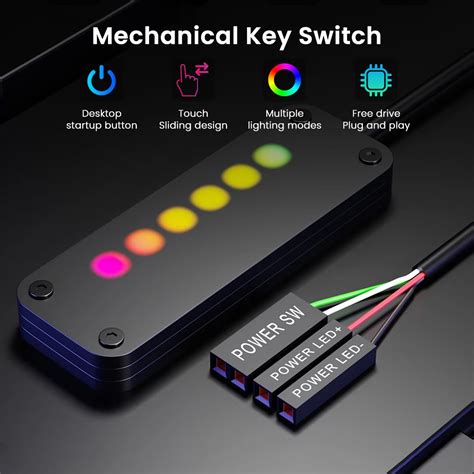 Verilux® Desktop Computer Power Switch, PC Power Switch Extension Kit ...