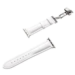 Lention Genuine Leather Watchband Watch Strap Replacement with ...