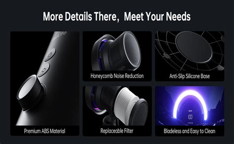 Buy Jisulife Table Fan Pro3,3-in-1 Turbo Oscillating Fan with Air ...