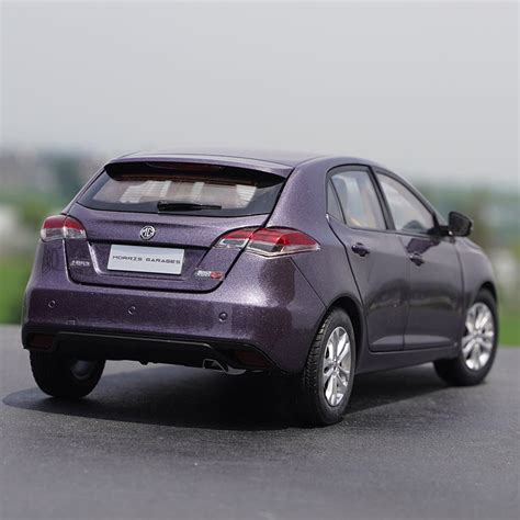 Original factory 1:18 SAIC MG5 purple/grey diecast car model for gift ...