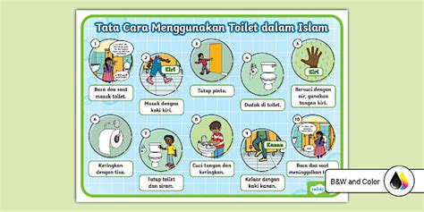 Poster Tata Cara ke Toilet di Islam (teacher made) - Twinkl