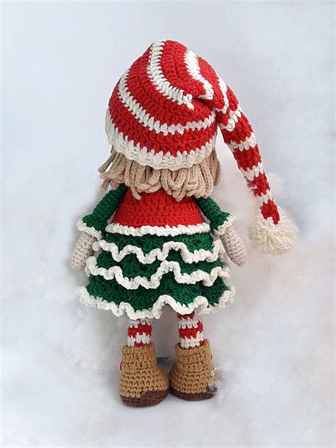 christmas crochet doll
