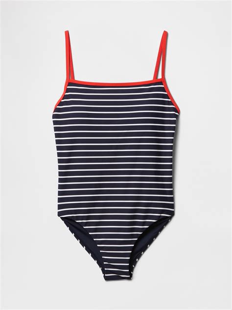 Square-Neck One-Piece Swimsuit | Gap