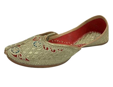 Women Punjabi Jutti Mojari Shoes Wedding Bridal Juti Ethnic Handmade ...