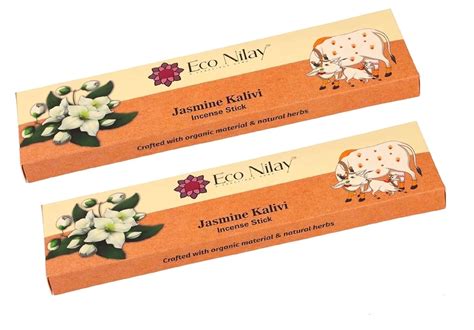 Eco Nilay Jasmine Kalivi Incense Sticks Agarbatti Set with Sandalwood ...