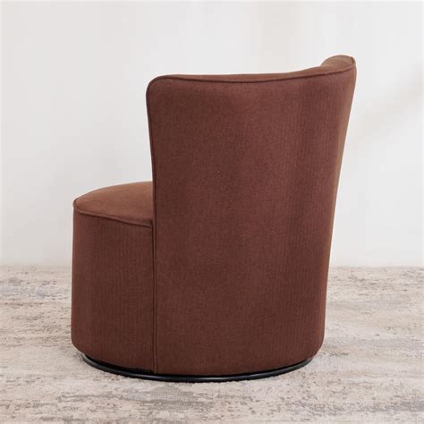 Buy (Refurbished) Noa Fabric Rotating Chair - Brown from Home Centre at ...