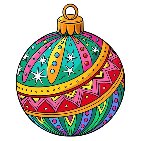 Cute Christmas ornaments Merry Christmas Vector Cartoon Illustration ...