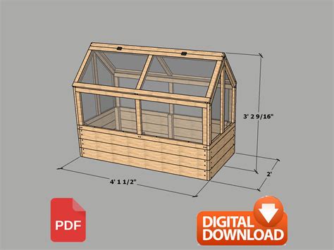 Greenhouse Build Plans | Wooden Greenhouse Plans, PDF Digital Download ...