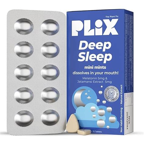The Plant Fix Plix Melatonin Deep Sleep Oral Dissolving Mini Mints
