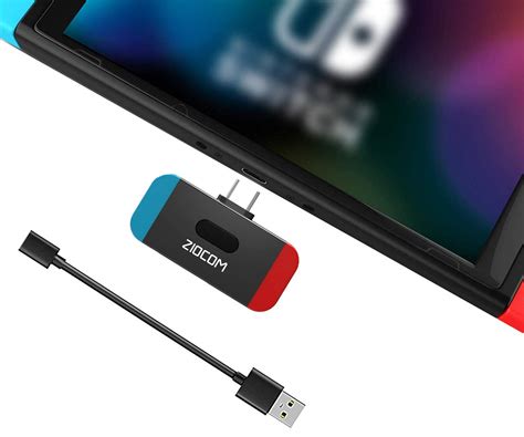 ZIOCOM Bluetooth Adapter Audio Transmitter for Nintendo Switch,USB C ...