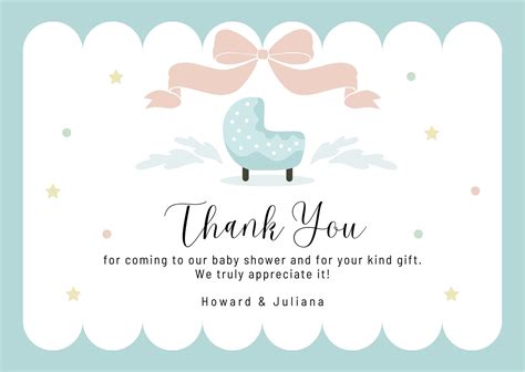 Baby Shower Thank You Cards Printable | Fanny Printable