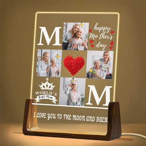 Amazon.com: SIYDCF Mothers Day Personalized Gifts Personalized Night ...